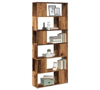 vidaXL Estantería divisor de espacios madera envejecida 80x24x186 cm – Librería