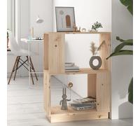 vidaXL Estantería/divisor de espacios madera maciza pino 51x25x70 cm