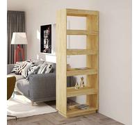 vidaXL Estantería/divisor de espacios madera maciza pino 60x35x167 cm