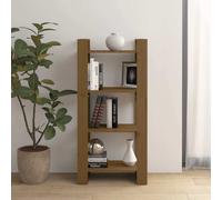 vidaXL Estantería/divisor de espacios madera marrón miel 60x35x125 cm