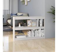 vidaXL Estantería/divisor de espacios madera pino blanco 100x30x71,5 cm
