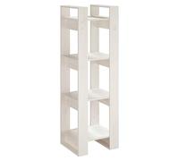 vidaXL Estantería/Divisor de Espacios Madera Pino Blanco 41x35x125 cm