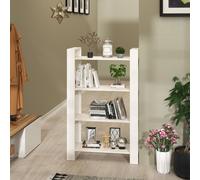 vidaXL Estantería/divisor de espacios madera pino blanco 80x35x125 cm