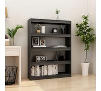 vidaXL Estantería divisor de espacios madera pino gris 100x30x135,5cm
