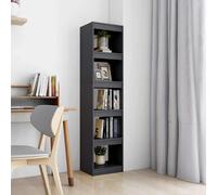 vidaXL Estantería/divisor de espacios madera pino gris 40x30x167,5 cm
