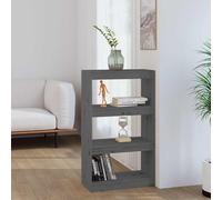 vidaXL Estantería/divisor de espacios madera pino gris 60x30x103,5cm