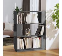 vidaXL Estantería/divisor de espacios madera pino gris 80x25x101 cm