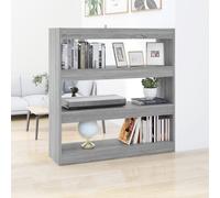 vidaXL Estantería/divisor espacios gris Sonoma 100x30x103 cm