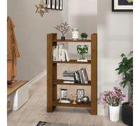 vidaXL Estantería/divisor espacios madera pino marrón miel 80x35x125cm