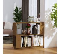 vidaXL Estantería/divisor madera de pino marrón miel 80x25x70 cm