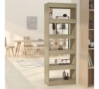 vidaXL Estantería/divisor madera ingeniería roble Sonoma 60x30x166 cm