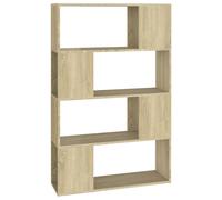 vidaXL Estantería divisoria de ambientes, color roble Sonoma, 80x24x124,5 cm, material de madera