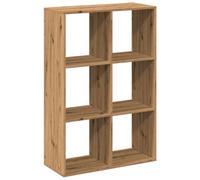 vidaXL Estantería divisoria de ambientes, estilo Artisan, roble, 69,5 x 29 x 103,5 cm