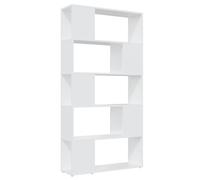 vidaXL Estantería divisoria de habitaciones, color blanco, 80x24x155 cm, material de madera