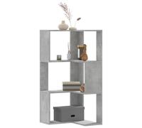 vidaXL Estantería de esquina 3 niveles 50x50x102 cm Madera gris hormigón