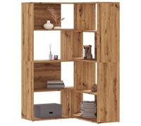 vidaXL Estantería esquina 4 niveles madera roble artisan 85x85x140 cm