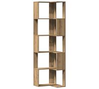 vidaXL Estantería esquina 5 niveles madera roble artisan 50x50x179 cm