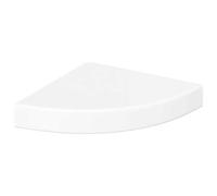 vidaXL Estantería esquinera flotante 25x25x3,8 cm MDF blanco brillante