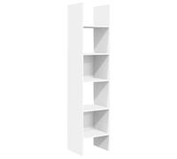 vidaXL Estantería Estantes Estudio Salón Decoración Libros Librería Librero Biblioteca Alacena Soporte Armario de Contrachapada Blanco 40x35x180 cm