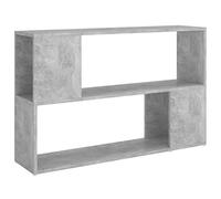 vidaXL Estantería Estantes Estudio Salón Decoración Libros Librero Librería Biblioteca Alacena Armario de Contrachapada Gris Hormigón 100x24x63 cm