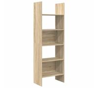 vidaXL Estantería Estantes Estudio Salón Decoración Libros Librero Librería Biblioteca Alacena Armario de Contrachapada Color Roble Sonoma 60x35x180cm