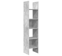 vidaXL Estantería Estantes Estudio Salón Decoración Libros Librero Librería Biblioteca Alacena Armario de Contrachapada Gris Hormigón 40x35x180 cm