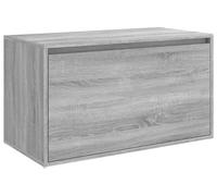 vidaXL Estantería Flurbank, 80x40x45 cm, gris Sonoma, material de madera