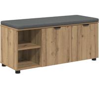 vidaXL Estantería Flurbank, roble artesanal, 100 x 38 x 46 cm