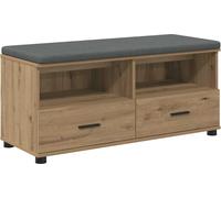 vidaXL Estantería Flurbank, roble artesanal, 100 x 38 x 46 cm