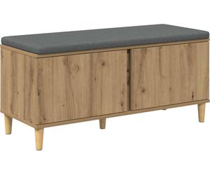 vidaXL Estantería Flurbank, roble artesanal, 100 x 38 x 46 cm