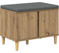 vidaXL Estantería Flurbank, roble artesanal, 60 x 38 x 46 cm