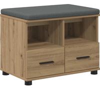 vidaXL Estantería Flurbank, roble artesanal, 60 x 38 x 46 cm