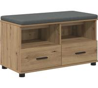 vidaXL Estantería Flurbank, roble artesanal, 80 x 38 x 46 cm