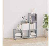 vidaXL Estantería forma de escalera madera contrachapada gris Sonoma
