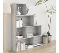 vidaXL Estantería gris Sonoma de 155x24x160 cm - Librería - Estanterías - Separador de ambientes - Divisor de espacios