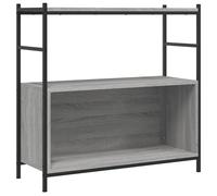 vidaXL Estantería hierro y madera ingeniería gris Sonoma 80x30x78,5 cm