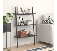 vidaXL Estantería inclinada de 3 baldas negro 64x34x116 cm