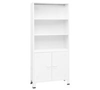 vidaXL Estantería industrial acero blanco 80x32x180 cm