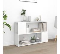 vidaXL Estantería Estantes Estudio Salón Decoración Libros Librero Librería Biblioteca Alacena Armario de Madera Contrachapada Blanco 100x24x63 cm