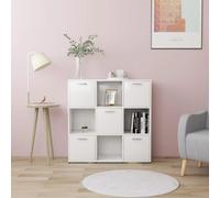 Estantería Vidaxl Madera Contrachapada 90x30x90 Cm Blanco White