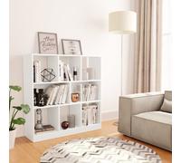 vidaXL Estantería librería madera contrachapada blanco 97,5x29,5x100cm