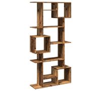 vidaXL Estantería librería madera de ingeniería 92x29x188 cm Multicolor Madera envejecida