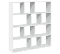 vidaXL Estantería librería madera de ingeniería blanca 132x29x141,5 cm