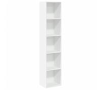 vidaXL Estantería librería de madera de ingeniería blanco 40x30x189 cm