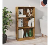 vidaXL Estantería librería madera contrachapada roble ahumado 60x24x109 cm