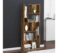 vidaXL Estantería madera contrachapada color roble ahumado 67x24x161cm