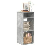 vidaXL Estantería madera contrachapada gris hormigón 34x31x80 cm