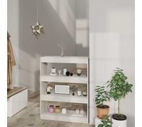 vidaXL Estantería madera contrachapada gris hormigón 80x30x103 cm