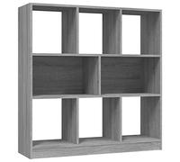 vidaXL Estantería Madera contrachapada Gris Sonoma 97,5x29,5x100 cm, librería, estantería para Libros, Muebles para Libros, Biblioteca