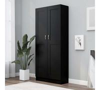 Estantería Madera Contrachapada Negro 82,5x30,5x185,5 Cm Vidaxl